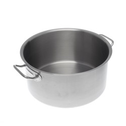 Faitout en inox 18/10 triple fond avec couvercle Diamètre 500mm Hauteur 200mm 38,2 litres