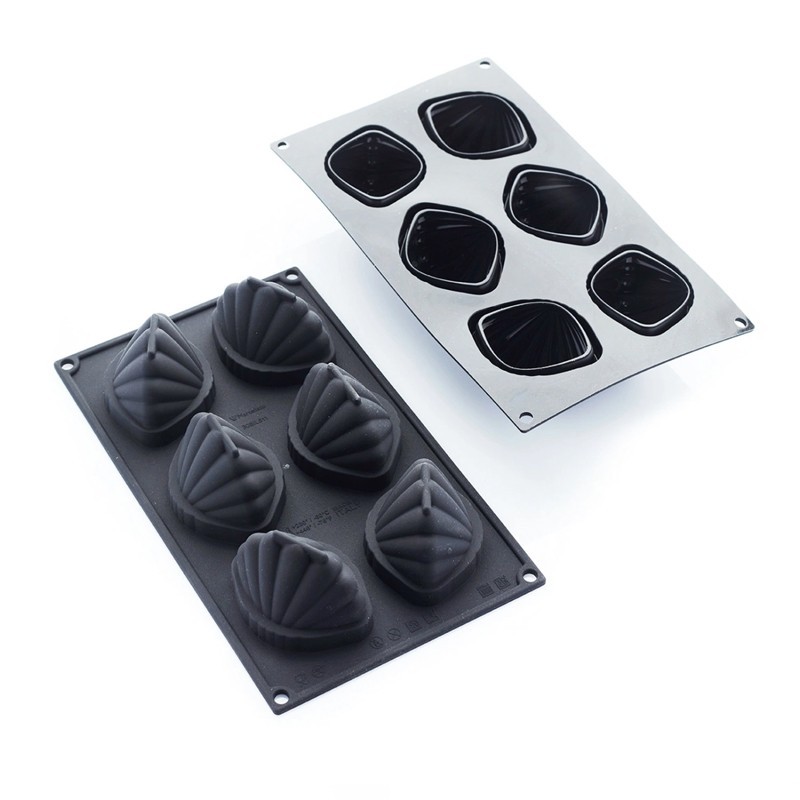 Moule en silicone calipso 6 pièces 79x59x54.5mm 100ml 297x176mm Moule en silicone calipso 6 pièces 79x59x54.5mm 100ml 297x176mm