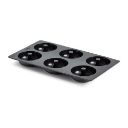 Moule en silicone donuts 6 pièces Diamètre 75h25mm 89ml 297x176mm