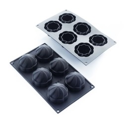Moule en silicone harmony 6 pièces 63x63xh53mm 110ml 297x176mm