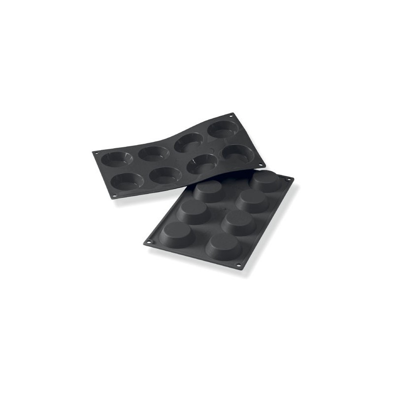 Moule en silicone tartelette 6 pièces Diamètre 60/42 Hauteur 17mm 40ml 297x176mm Moule en silicone tartelette 6 pièces Diamètre 60/42 Hauteur 17mm 40ml 297x176mm