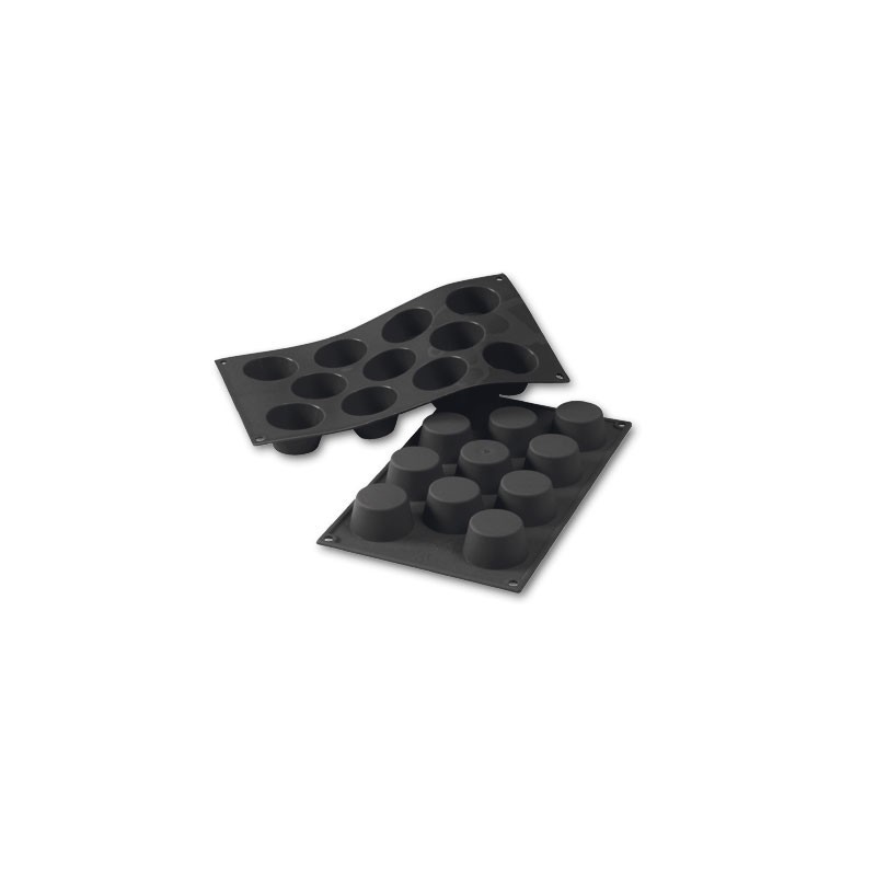 Moule en silicone muffin 11 pièces Diamètre 51 Hauteur 28mm 50ml 297x176mm
