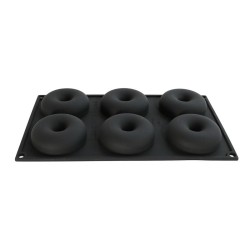 Moule en silicone savarin 6 pièces Diamètre 72 Hauteur 23mm 62ml 297x176mm