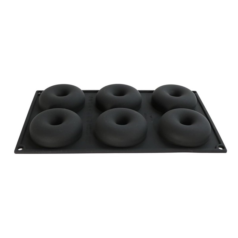 Moule en silicone savarin 6 pièces Diamètre 72 Hauteur 23mm 62ml 297x176mm