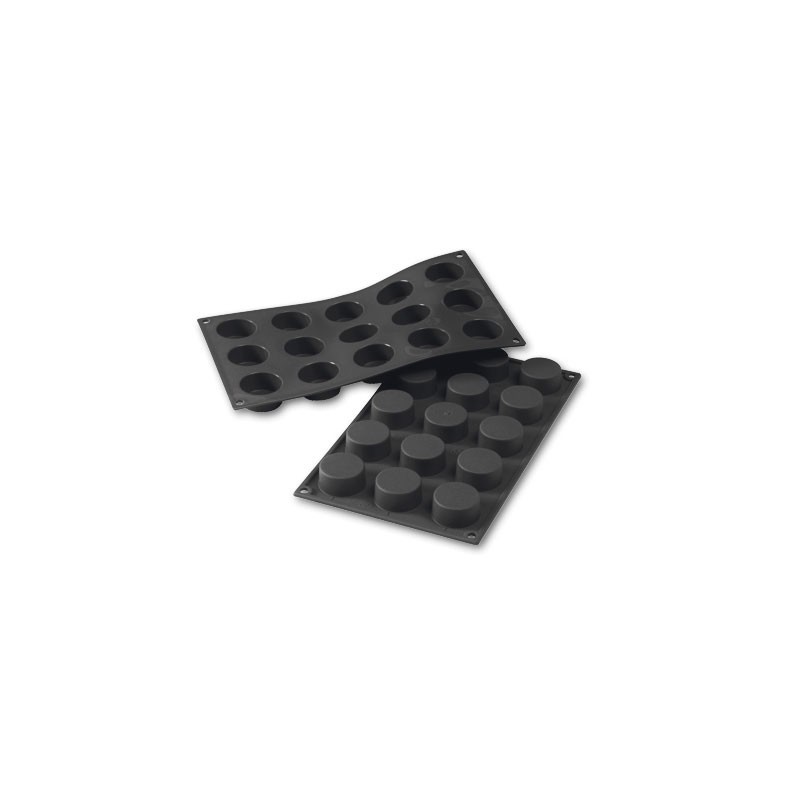 Moule en silicone petit four 15 pièces Diamètre 40 Hauteur 20mm 30ml 297x176mm