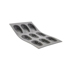 Moule en silicone madeleine 9 pièces 68x45x17hmm 30ml 297x176mm