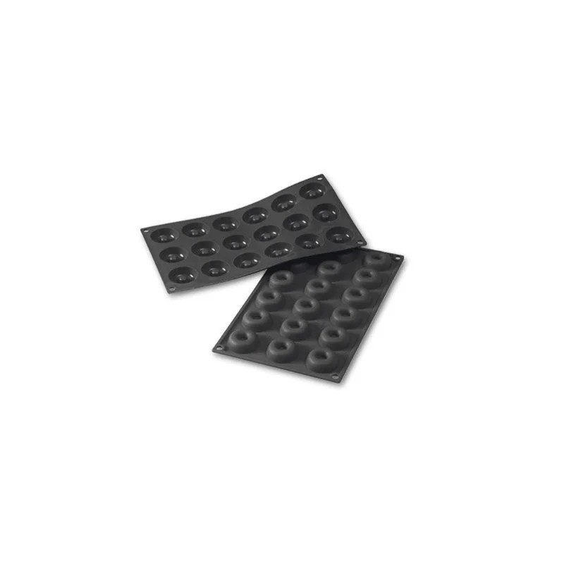 Moule en silicone mini savarin 18 pièces Diamètre 41 Hauteur 12mm 18ml 297x176mm Moule en silicone mini savarin 18 pièces Diamètre 41 Hauteur 12mm 18ml 297x176mm