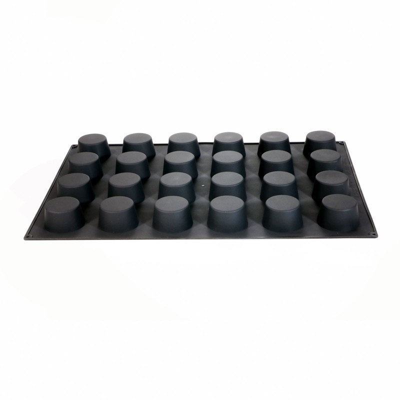Moule en silicone muffin 24 pièces Diamètre 69 Hauteur 39mm 120ml 595x395mm Moule en silicone muffin 24 pièces Diamètre 69 Hauteur 39mm 120ml 595x395mm