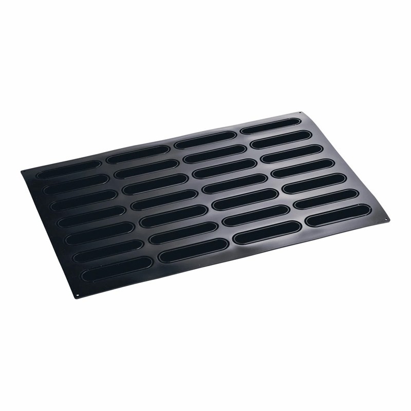 Moule en silicone éclair 28 pièces 130x30 Hauteur 28mm 85ml 595x395mm Moule en silicone éclair 28 pièces 130x30 Hauteur 28mm 85ml 595x395mm