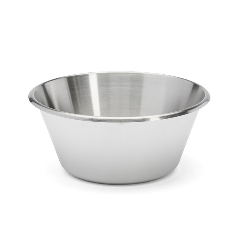 Bassine conique à fond plat en inox Diamètre 28cm 5,5 litres Bassine conique à fond plat en inox Diamètre 28cm 5,5 litres