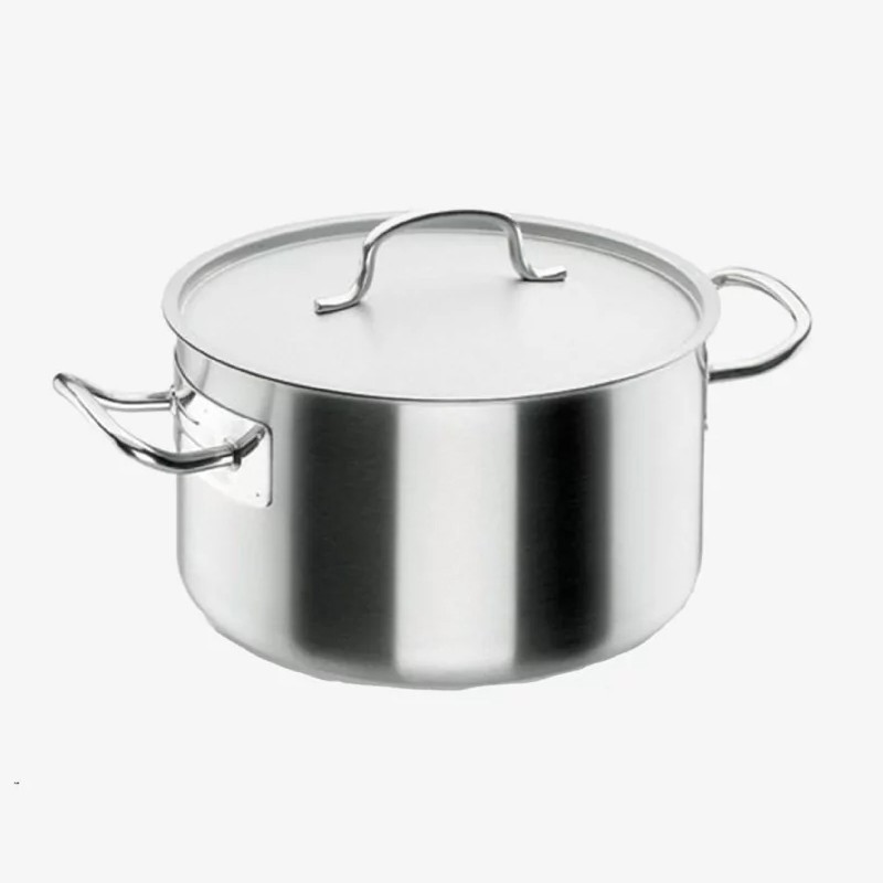Braisiere en inox 18/10 triple fond avec couvercle Diamètre 360mm Hauteur 215mm 22 litres