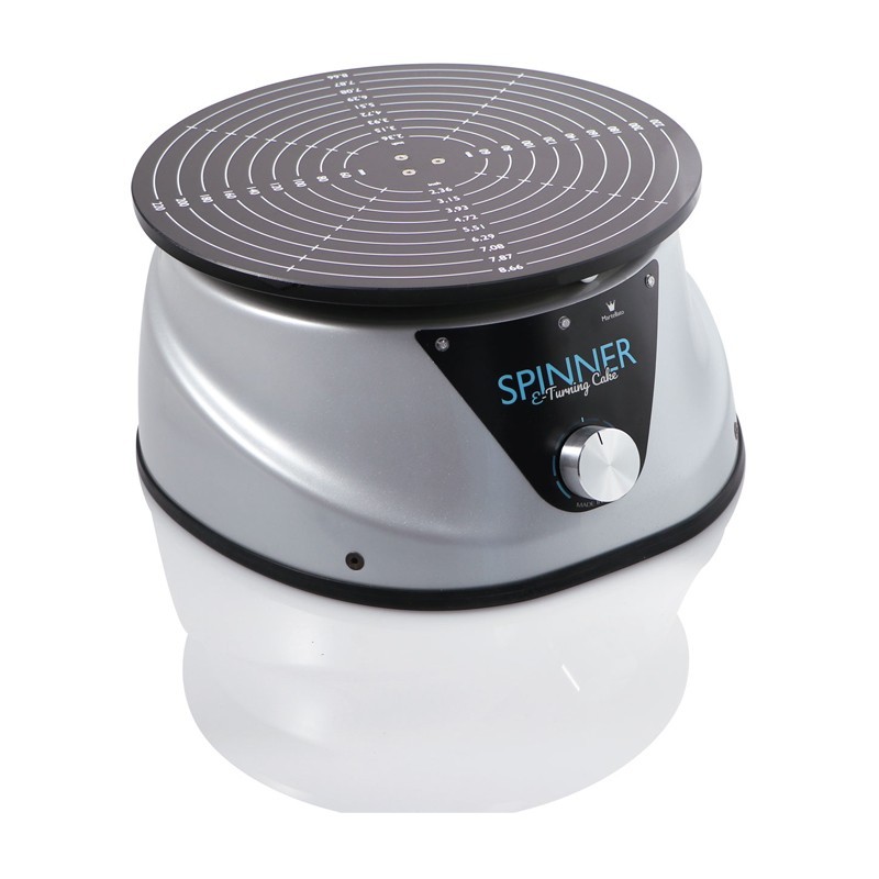 Plateau tournant électrique Diamètre 24cm surface en silicone graduee de 60 à 220mm vitesse variable à double sens Plateau tournant électrique Diamètre 24cm surface en silicone graduee de 60 à 220mm vitesse variable à double sens