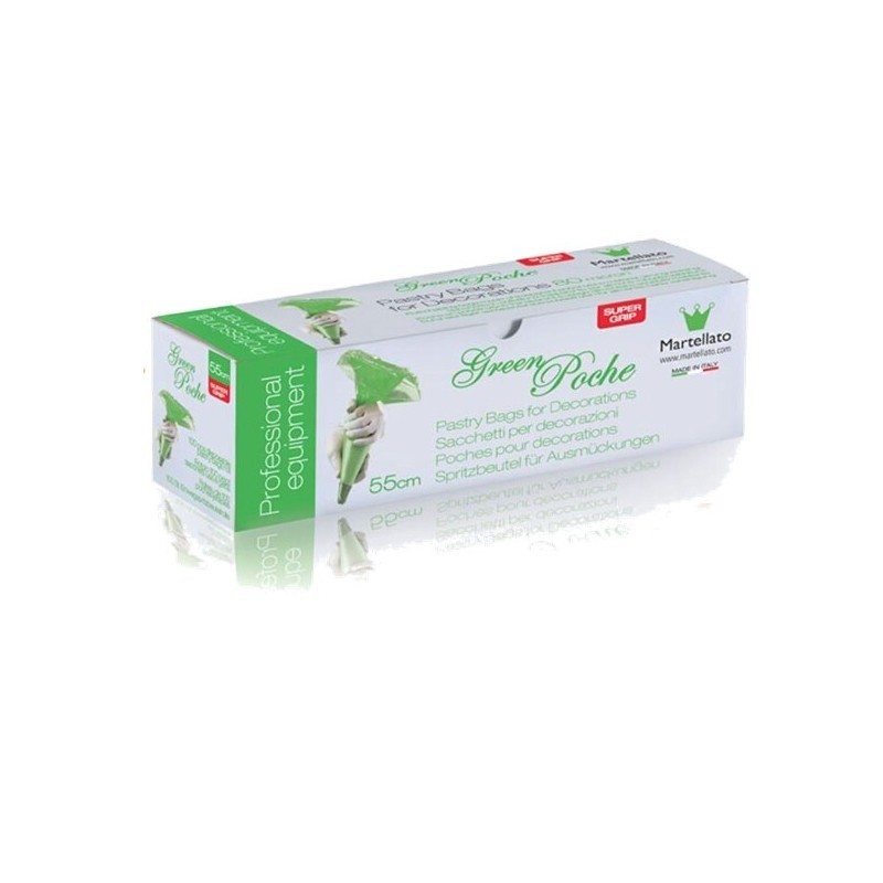 Rouleau poche jetable polyéthylène vert 100 pièces Hauteur 55cm ep 80 microns Rouleau poche jetable polyéthylène vert 100 pièces Hauteur 55cm ep 80 microns