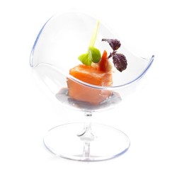 Verrine coupe ball chair transparent 70 Hauteur 68mm 50ml