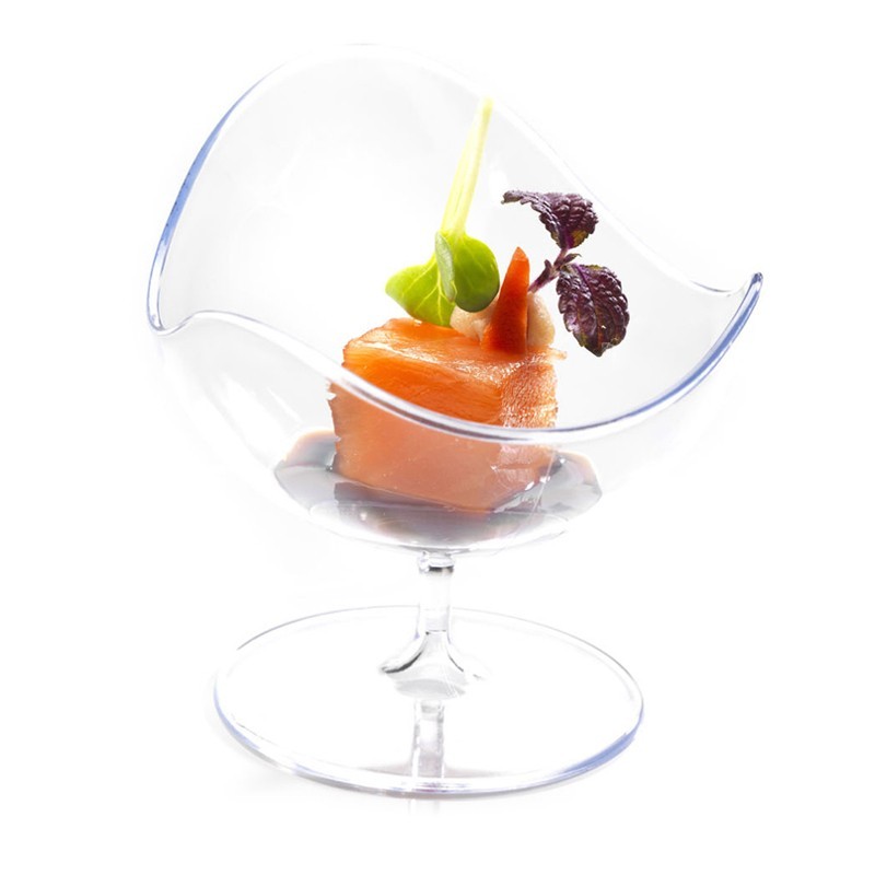 Verrine coupe ball chair transparent 70 Hauteur 68mm 50ml Verrine coupe ball chair transparent 70 Hauteur 68mm 50ml