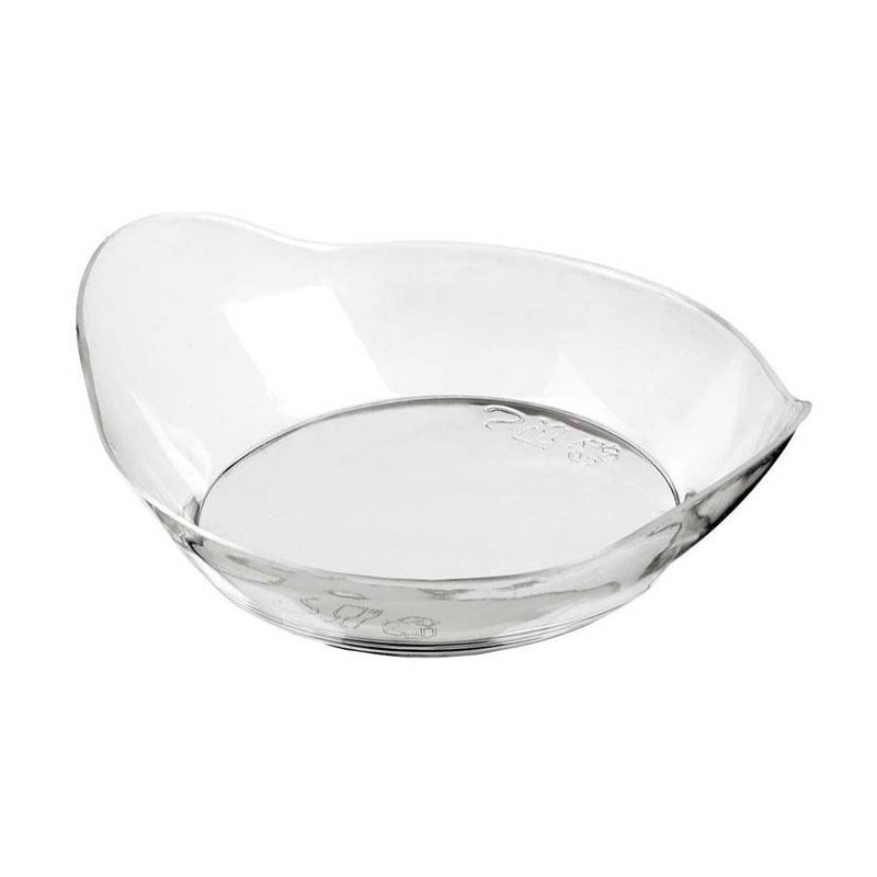 Verrine plat oreille transparent 82x65x23mm cap 45ml 100 pièces