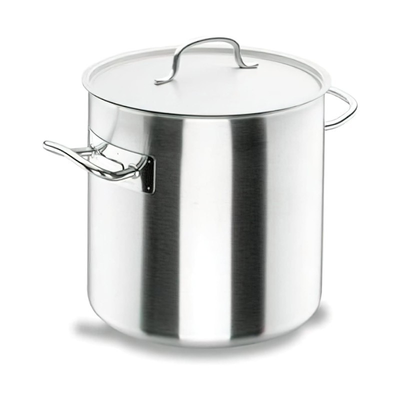 Marmite en inox 18/10 triple fond avec couvercle Diamètre 240mm Hauteur 240mm 10,5 litres Marmite en inox 18/10 triple fond avec couvercle Diamètre 240mm Hauteur 240mm 10,5 litres