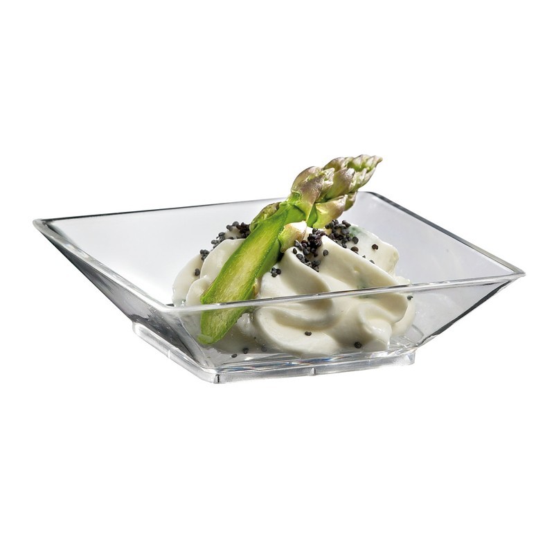 Verrine coupelle carree transparente 67x67x18mm100 pièces Verrine coupelle carree transparente 67x67x18mm100 pièces