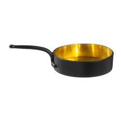 Poêle eskoffié doré noir Diamètre 55 Hauteur 25 30ml 24 pièces