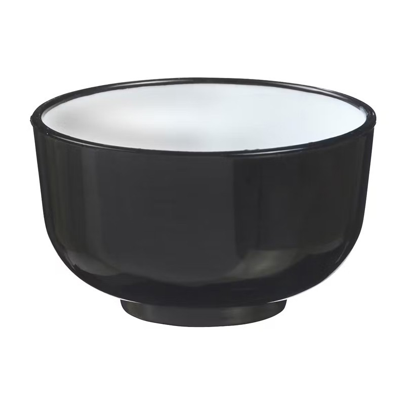 Verrine mini bol thai Diamètre 50 Hauteur 28mm noir et blanc Verrine mini bol thai Diamètre 50 Hauteur 28mm noir et blanc