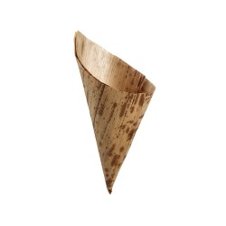 Cornet feuille bambou 50 Hauteur 130/85mm 100 pièces