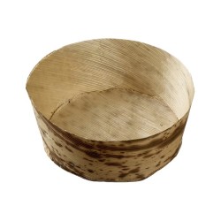Feuille bambou ronde h25 Diamètre 70 50 pièces