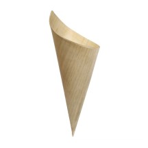 Mini cone en bois naturel 125x56mm 100 pièces