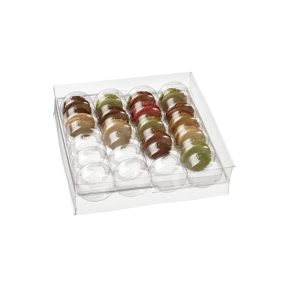 Calage 35 macarons transparent 250x220x230mm Calage 35 macarons transparent 250x220x230mm