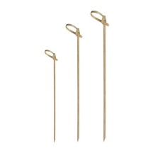 Brochette avec noeud en bambou 90mm 200 pièces