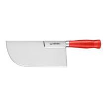 Feuille parisienne dos droit inox manche rouge 26cm 650 g