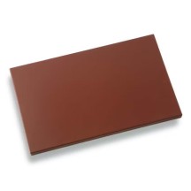 Planche à découper en polyéthylène marron à pied 500x300x20mm