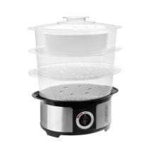 Cuiseur vapeur électrique 1000 watts 12 litres Diamètre 41x35x26cm