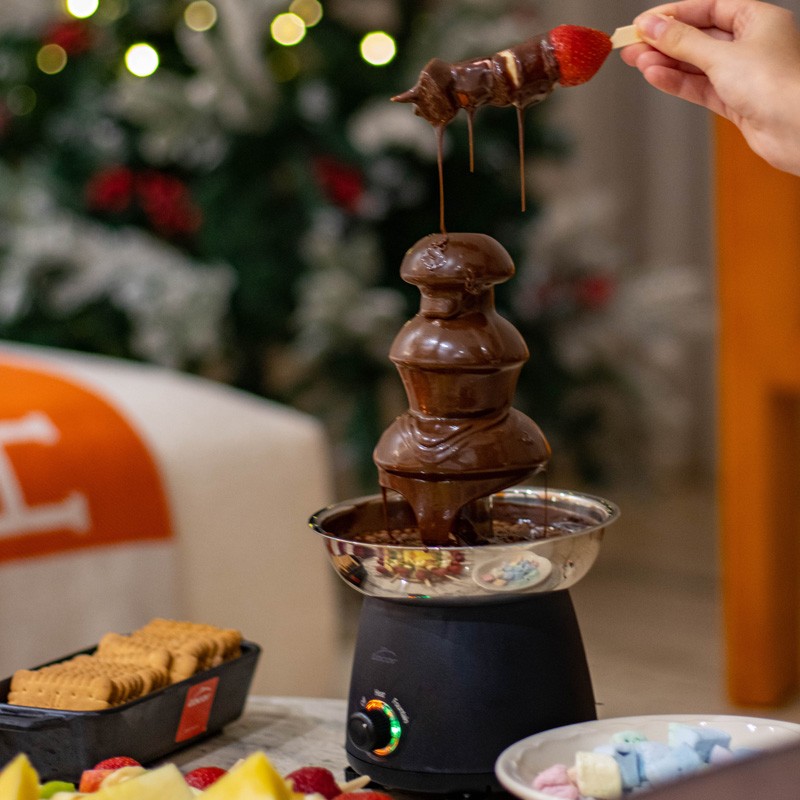 Fontaine de chocolat avec Nadine Becha